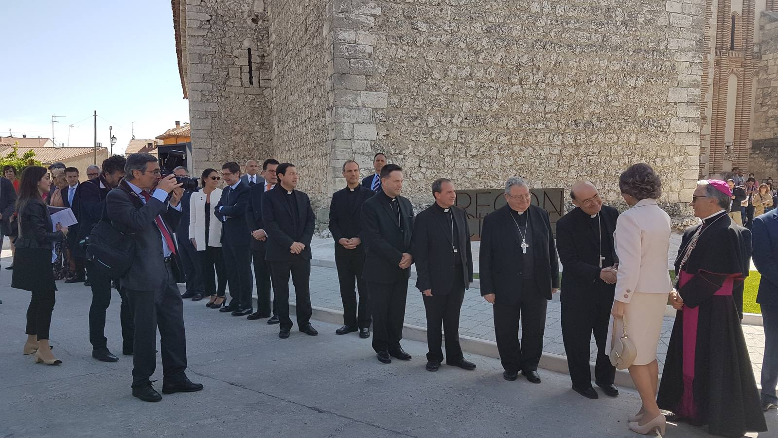 Cuéllar recibe a la Reina Sofía en la inauguración de la exposición &#039;Reconciliare&#039; de Las Edades del Hombre