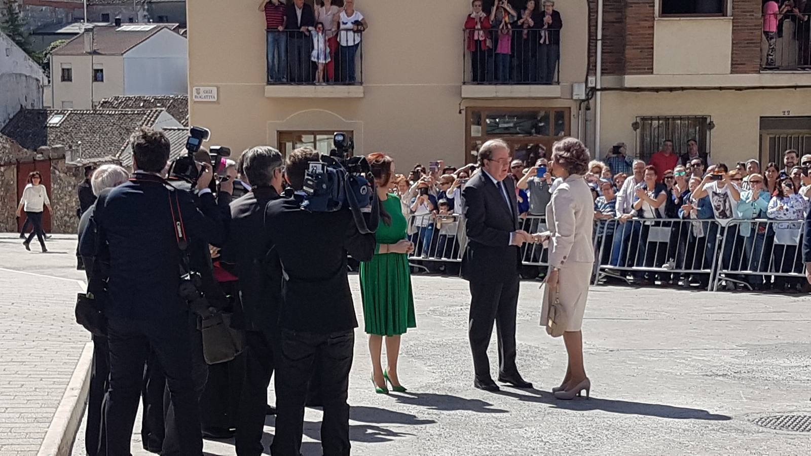 Cuéllar recibe a la Reina Sofía en la inauguración de la exposición &#039;Reconciliare&#039; de Las Edades del Hombre