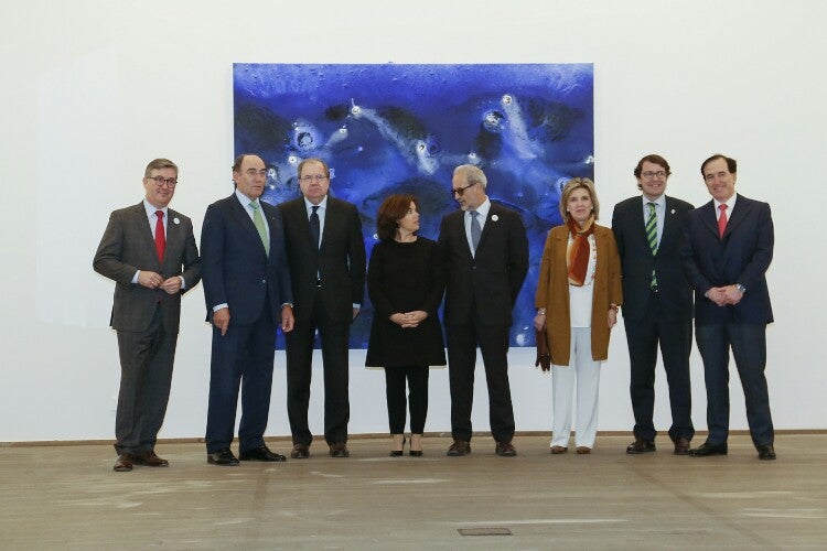 La vicepresidenta del Gobierno, Soraya Sáenz de Santamaría, inaugura la exposición de Miquel Barceló en Salamanca