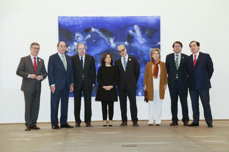 La vicepresidenta del Gobierno, Soraya Sáenz de Santamaría, inaugura la exposición de Miquel Barceló en Salamanca