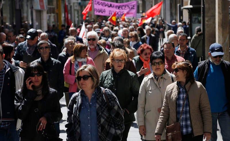 Manifestación del Primero de Mayo en Palencia