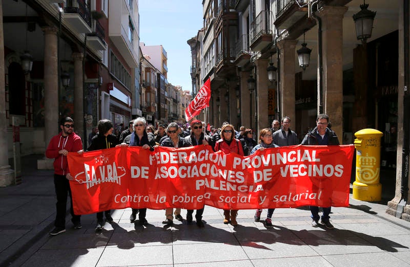 Manifestación del Primero de Mayo en Palencia