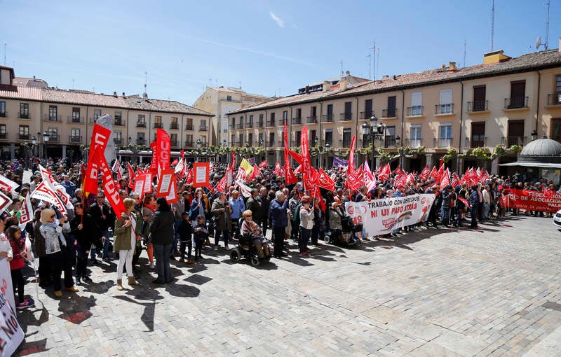 Manifestación del Primero de Mayo en Palencia