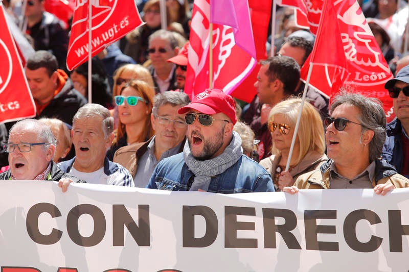 Manifestación del Primero de Mayo en Palencia