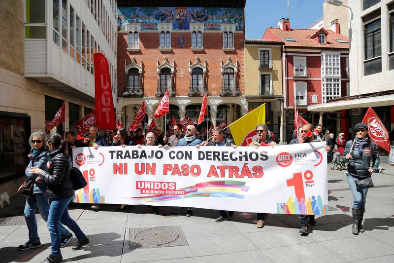 Manifestación del Primero de Mayo en Palencia