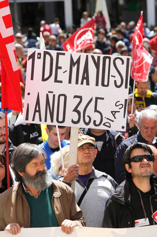 Manifestación del Primero de Mayo en Palencia