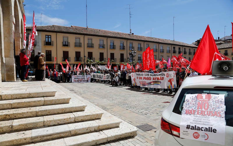 Manifestación del Primero de Mayo en Palencia