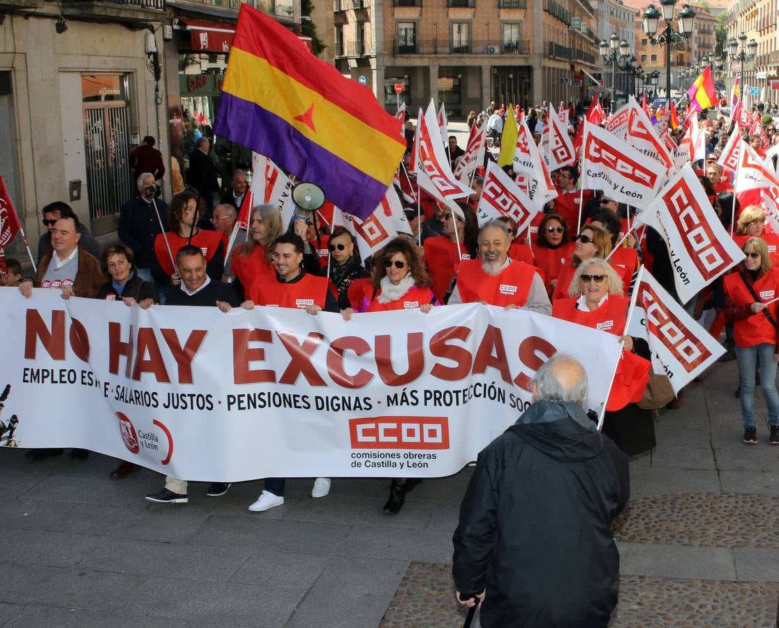 Manifestación del Primero de Mayo en Segovia