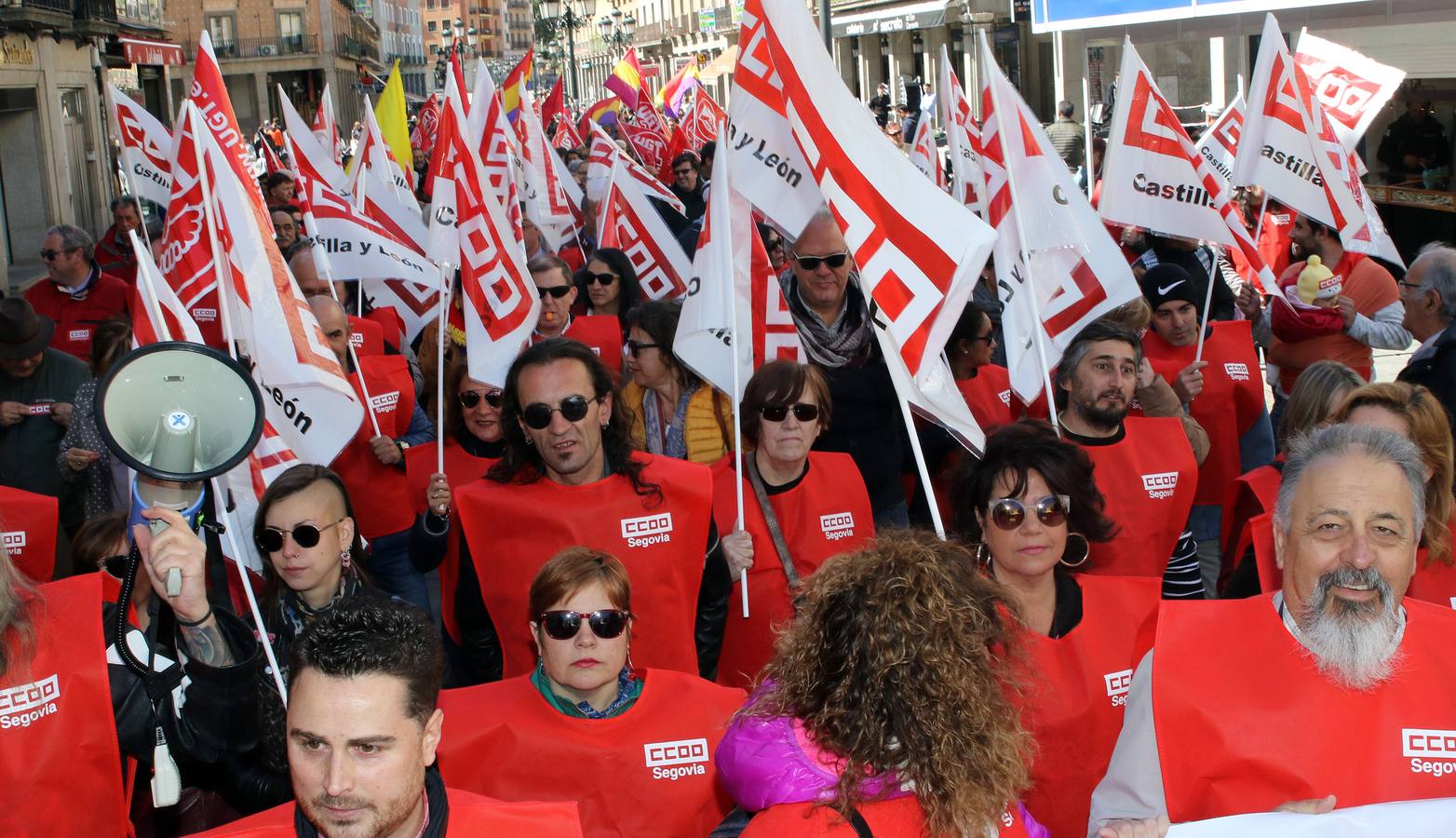 Manifestación del Primero de Mayo en Segovia