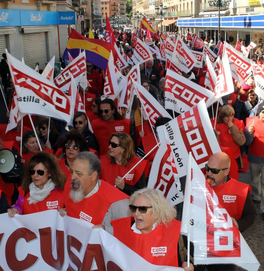 Manifestación del Primero de Mayo en Segovia