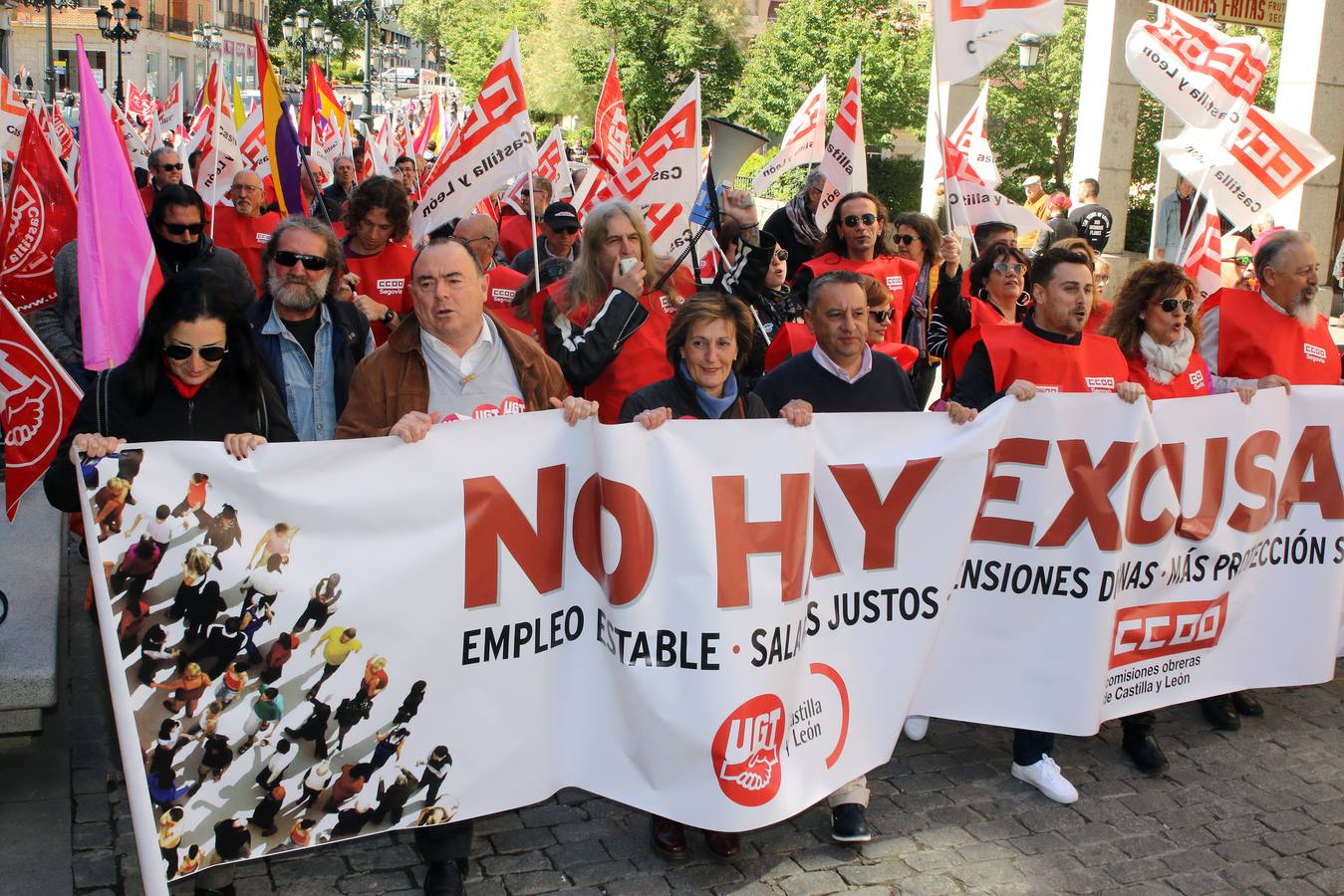 Manifestación del Primero de Mayo en Segovia