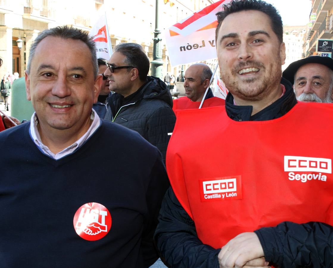 Manifestación del Primero de Mayo en Segovia