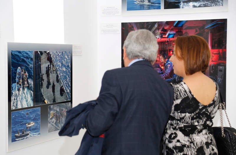 Inauguración de la exposición &#039;Misión Atalanta: La lucha contra la piratería en el Índico&#039; en el Centro Cultural Lecrác de Palencia