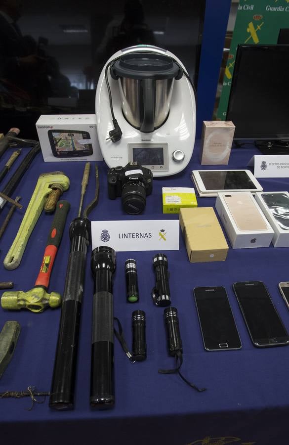 Material incautado en la operación &#039;Bemetas&#039; a la &#039;banda del BMW&#039;