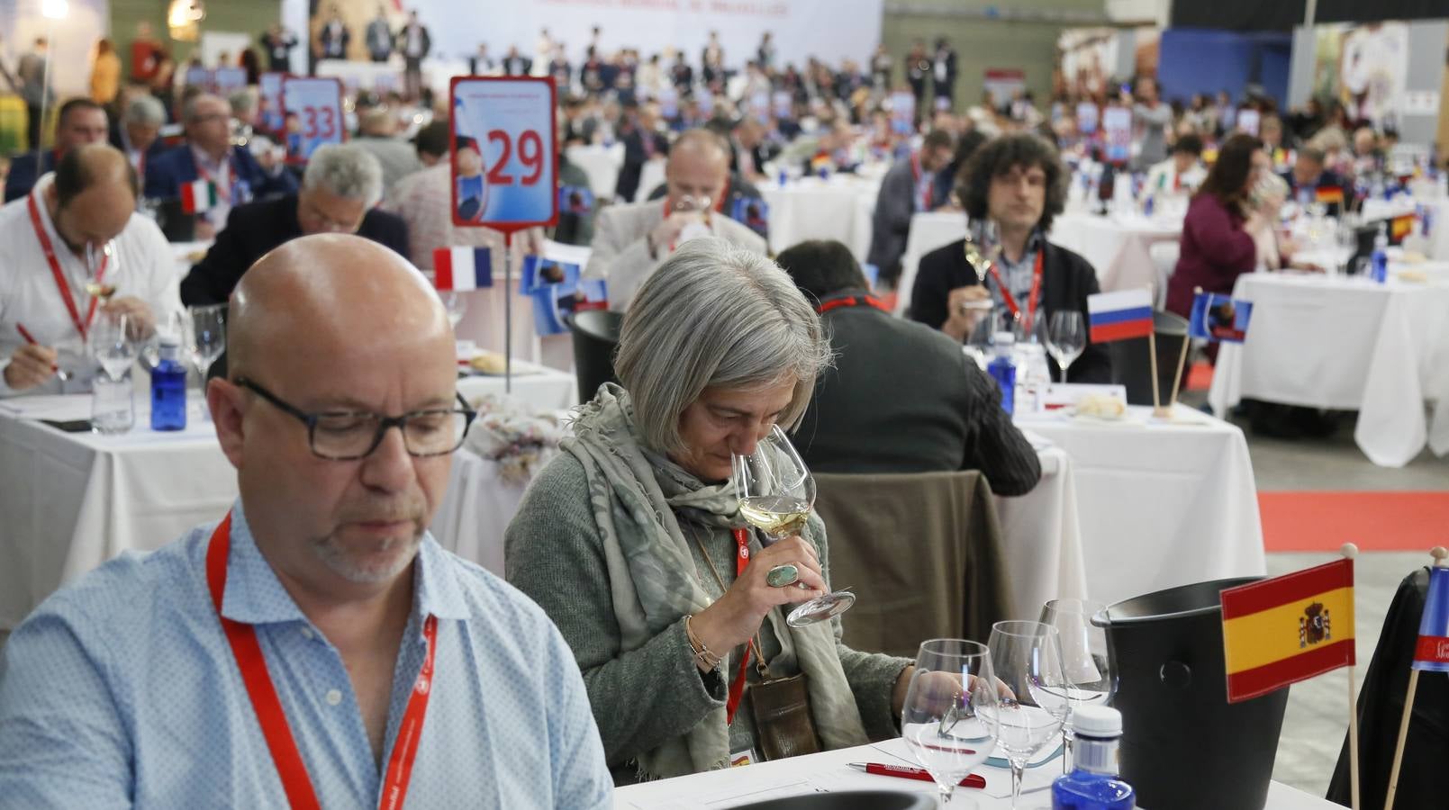 Arrancan en la Feria Internacional de Valladolid las catas a ciegas del Concurso Mundial de Bruselas