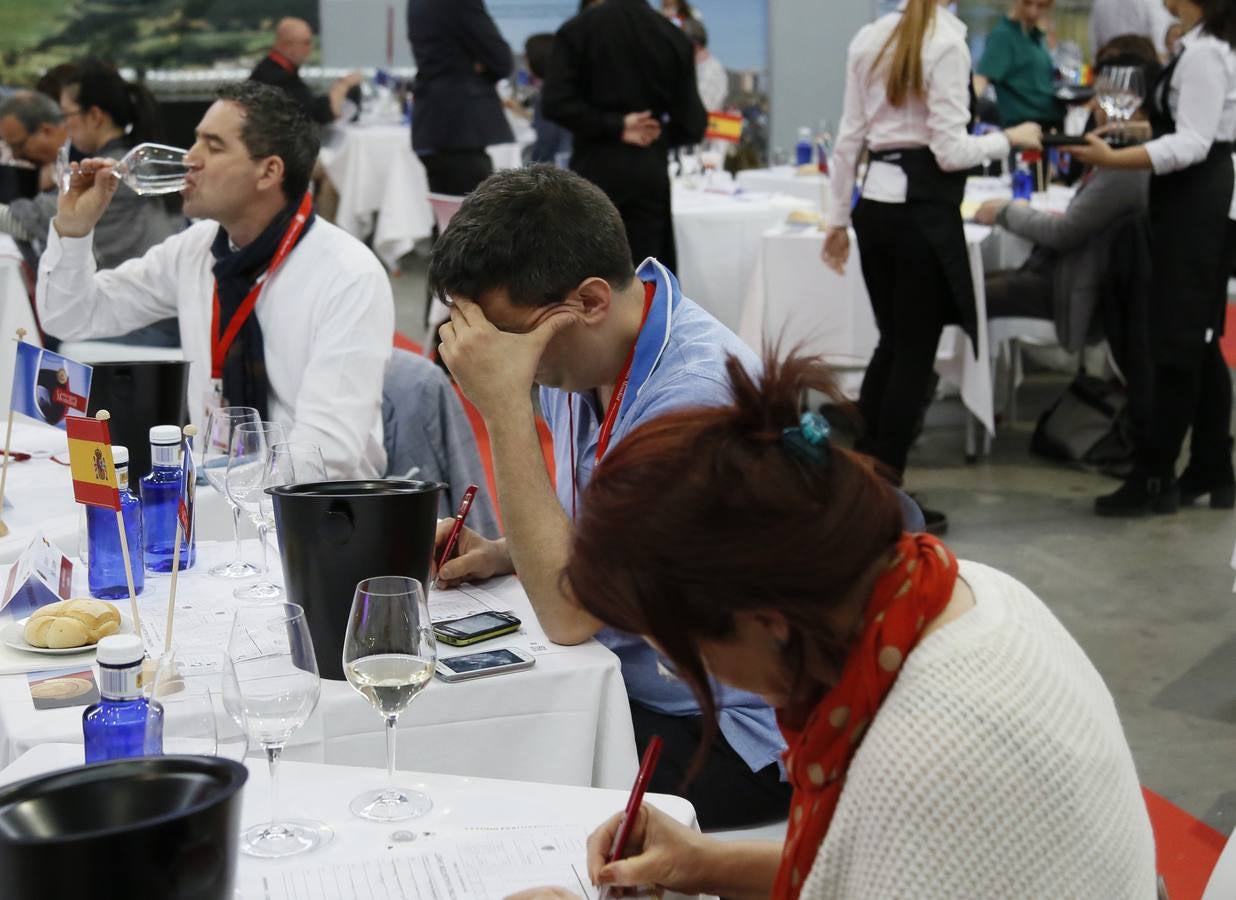 Arrancan en la Feria Internacional de Valladolid las catas a ciegas del Concurso Mundial de Bruselas