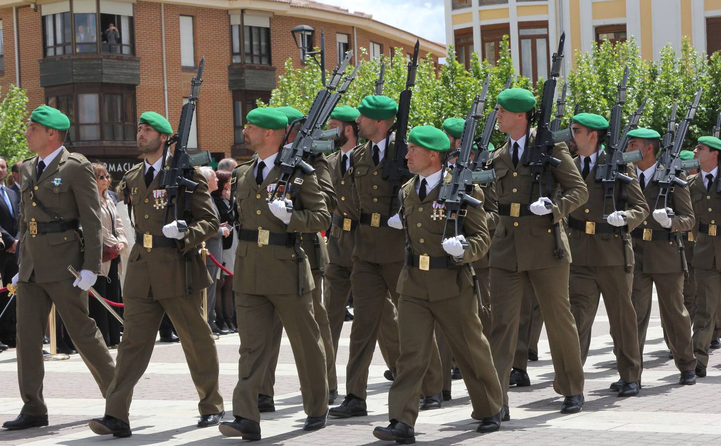 Paredes de Nava rinde honores a las Fuerzas Armadas (1/2)