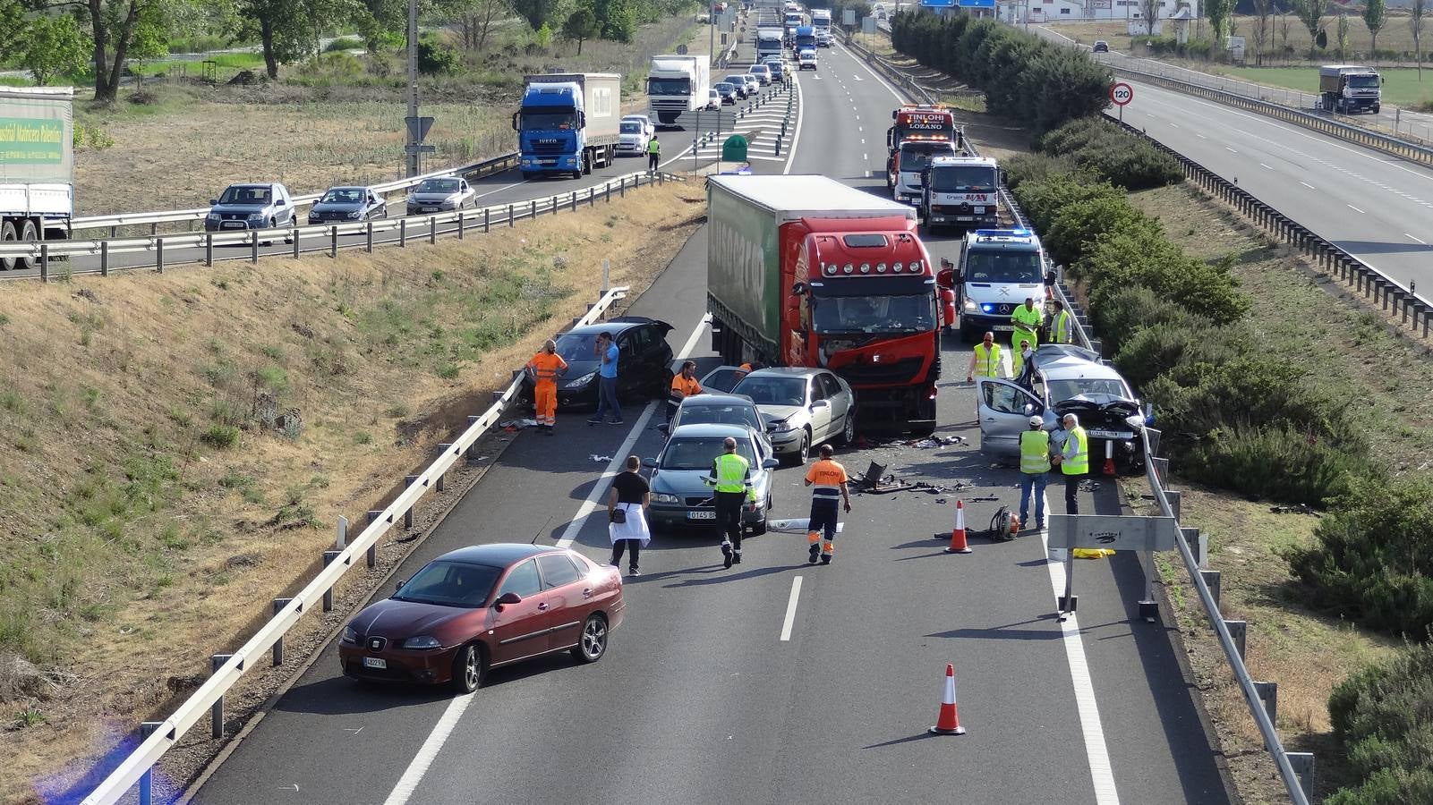 Accidente mortal en la A-62 a la altura de Cabezón de Pisuerga