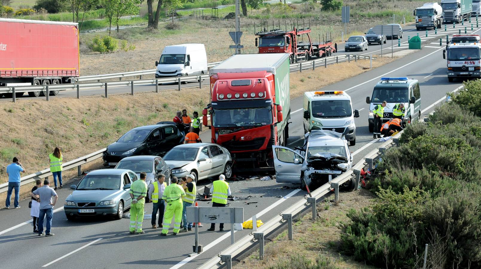 Accidente mortal en la A-62 a la altura de Cabezón de Pisuerga