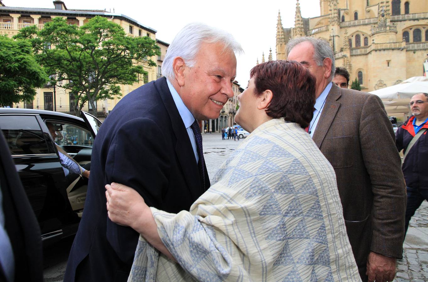 Felipe González visita Segovia