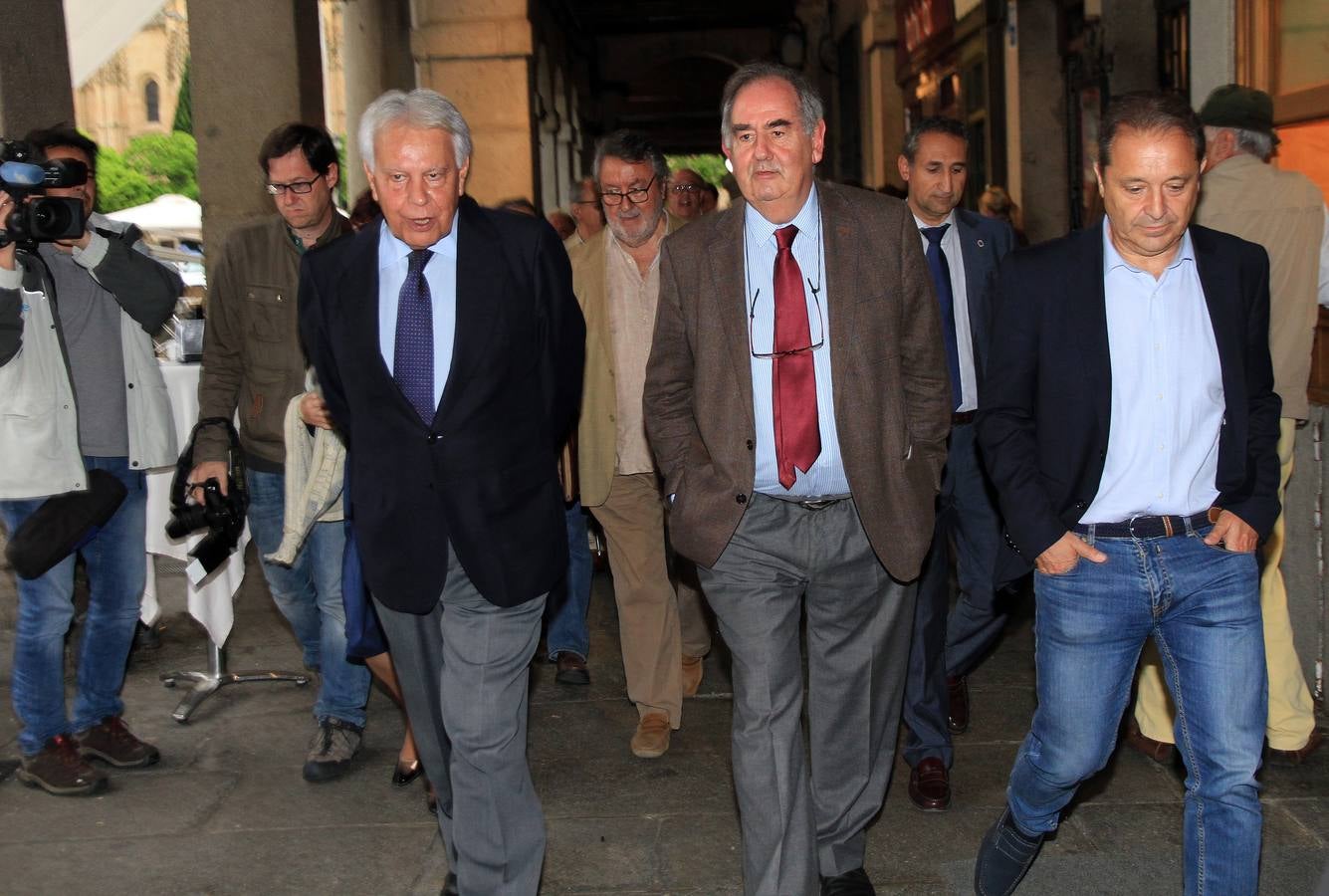 Felipe González visita Segovia