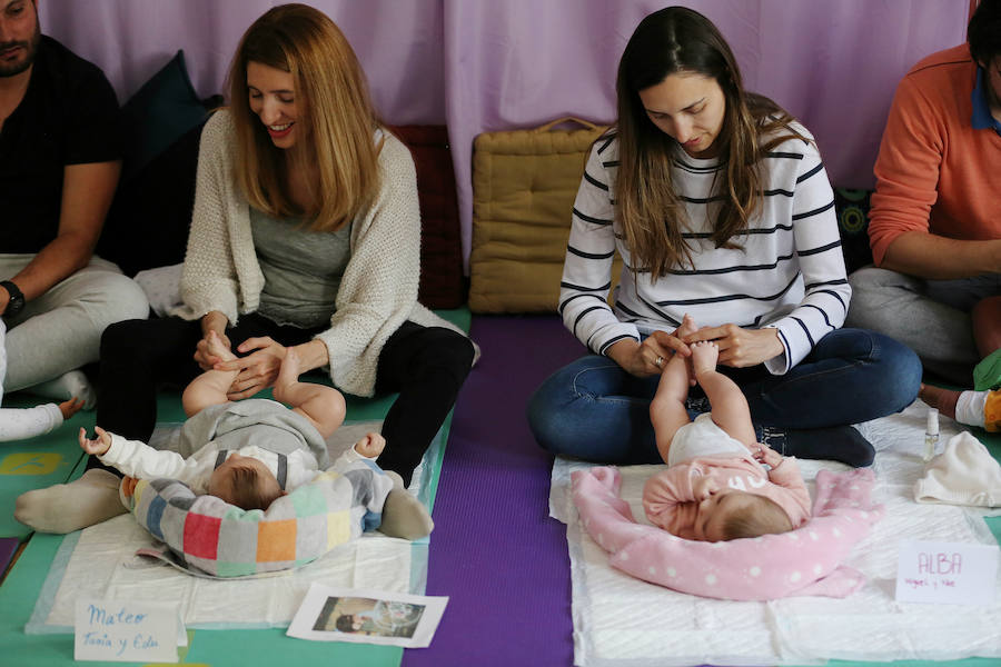 Aprendizaje del masaje infantil