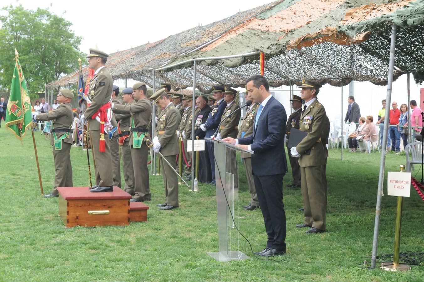 Jura de bandera de civiles en Serrada (Valladolid)