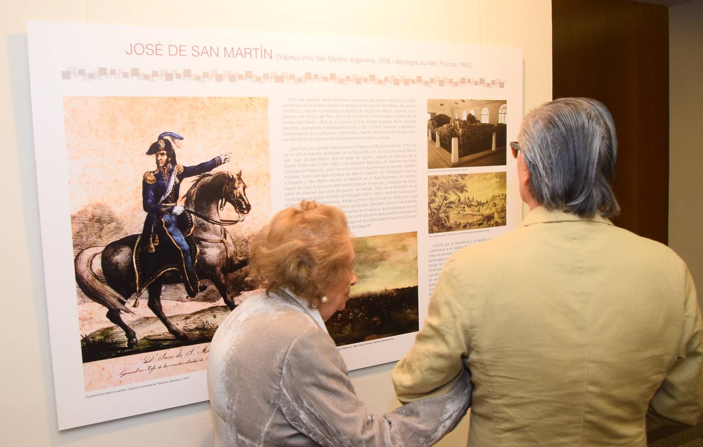 La Diputación invita a descubrir en la Casa de América de Madrid las raíces palentinas del libertador San Martín