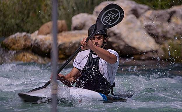 David Llorente en un momento de una competición.