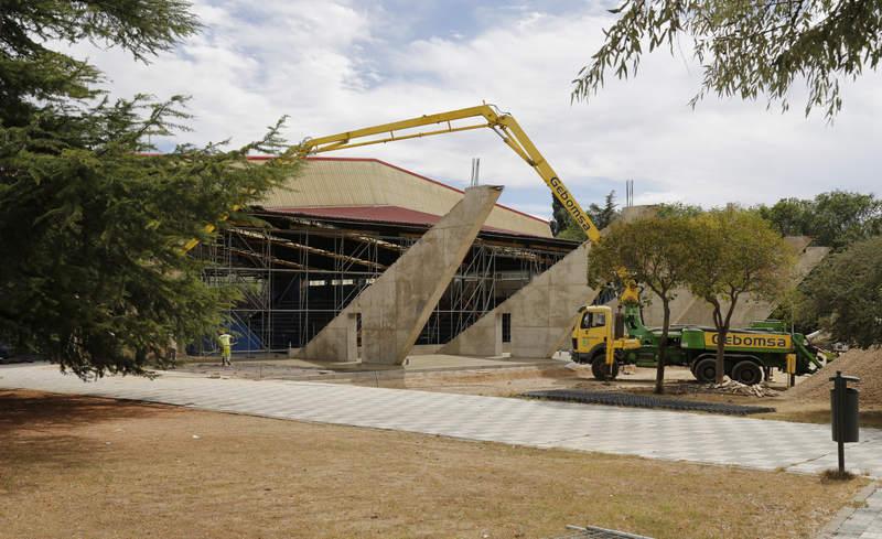 Cómo van las obras en el pabellón de deportes