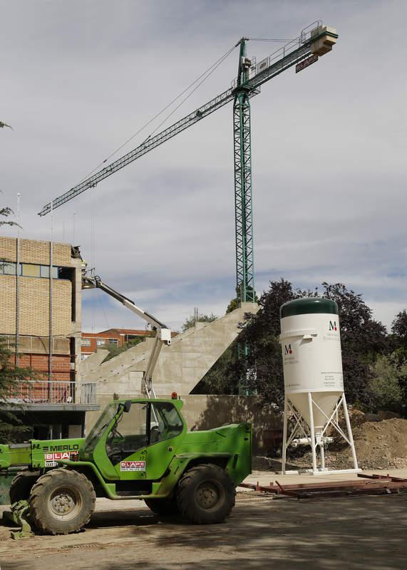 Cómo van las obras en el pabellón de deportes