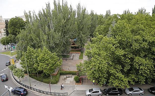 Parque de los Jardinillos de Palencia. 