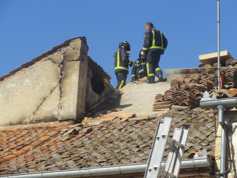 Arde la parte alta de un supermercado en Cantimpalos