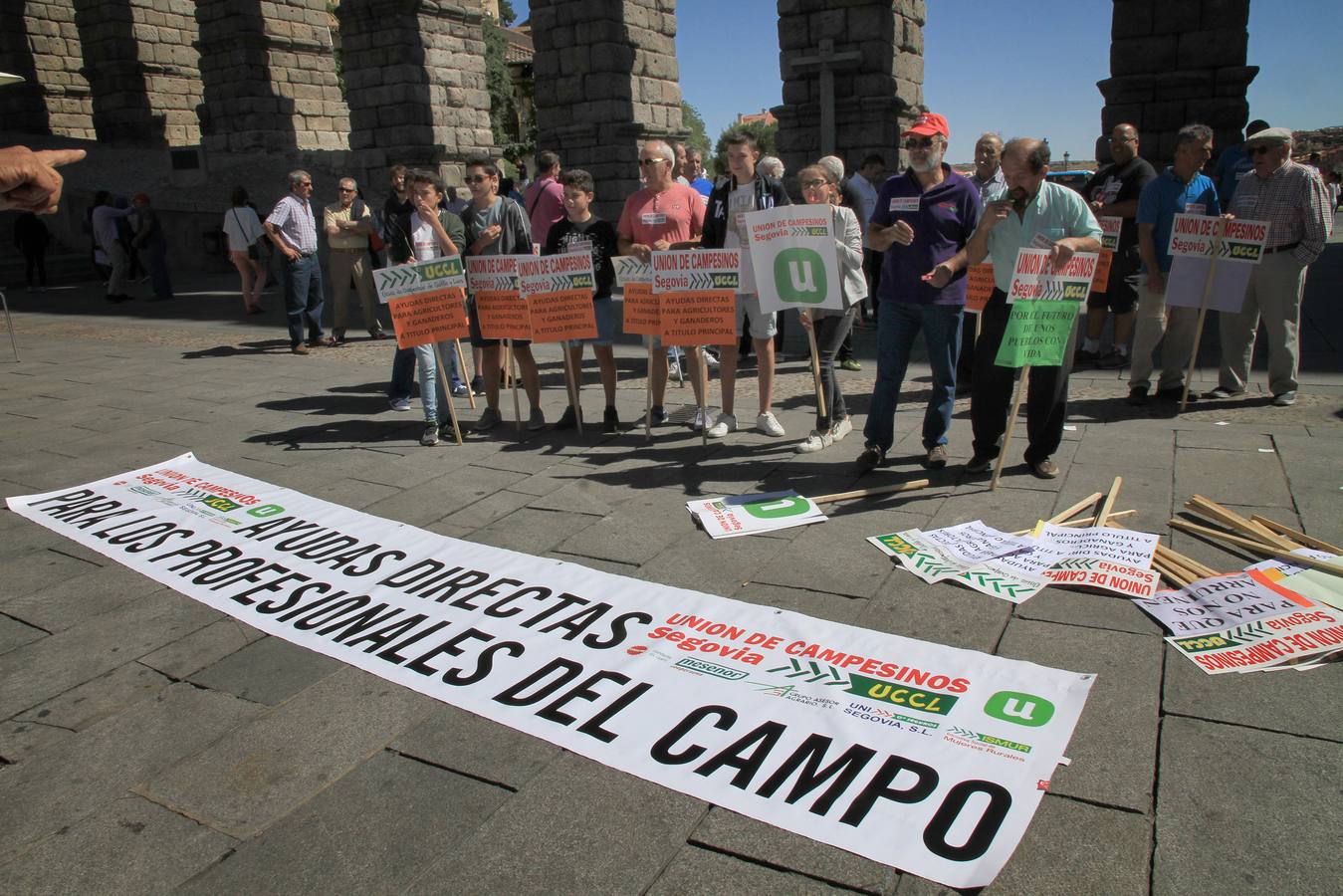 Protesta de ganaderos en Segovia