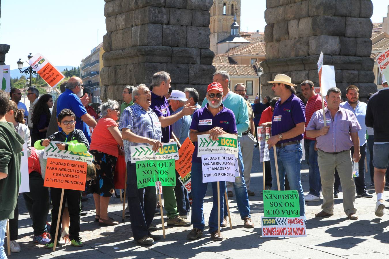 Protesta de ganaderos en Segovia