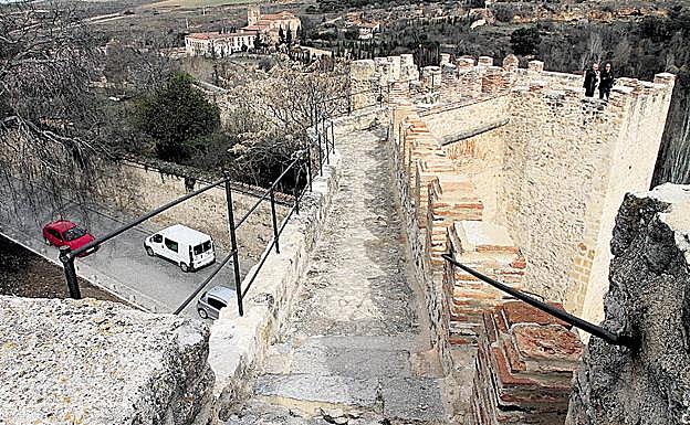 Paño de la muralla de Segovia, en el lado norte. 
