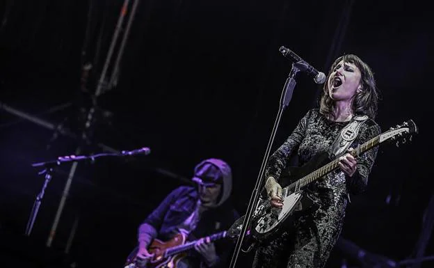 El grupo Amaral durante su concierto en el Festival Sonorama Ribera