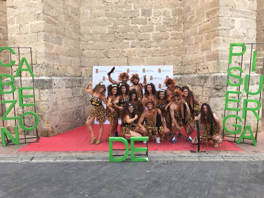 Disfraces en el comienzo de las fiestas de Cabezón de Pisuerga