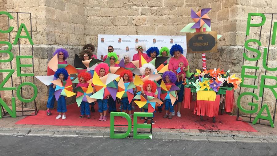 Disfraces en el comienzo de las fiestas de Cabezón de Pisuerga