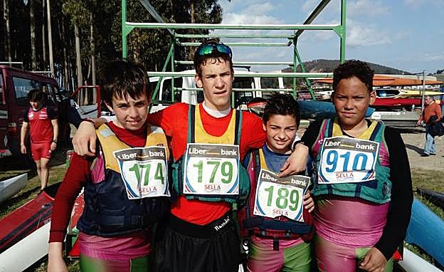 Cuatro de los participantes en el XXII Campeonato Regional