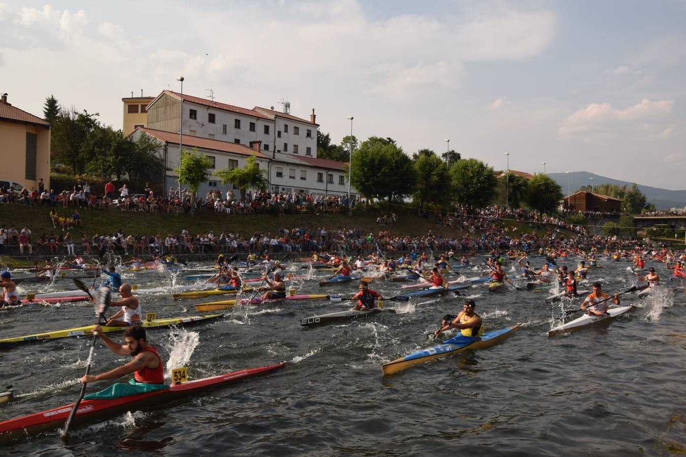 La competición contó con la participación de 320 palistas y 247 embarcaciones