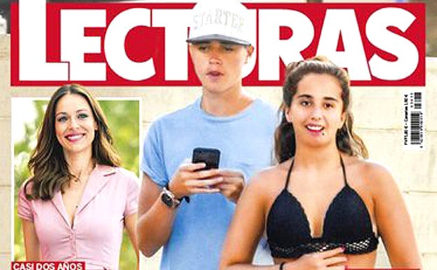 La portada de la revista 'Lecturas', con Andreíta y su novio. 