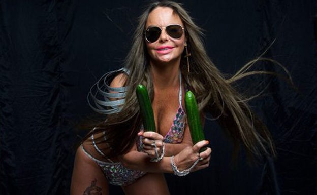 Leticia Sabater durante la presentación de 'Toma pepinazo'. L. S. 