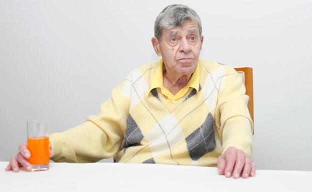 Jerry Lewis, en uno de sus últimos actos públicos.