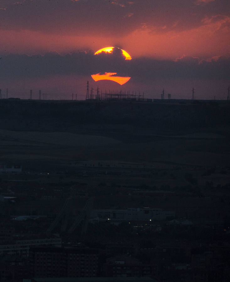 Eclipse parcial de sol en Valladolid