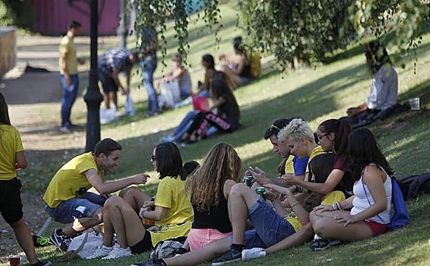 Parque de las Moreras durante las Fiestas de 2016