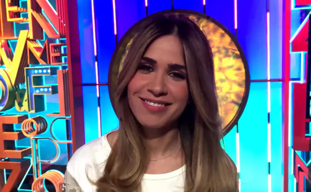 La presentadora María Gómez. 