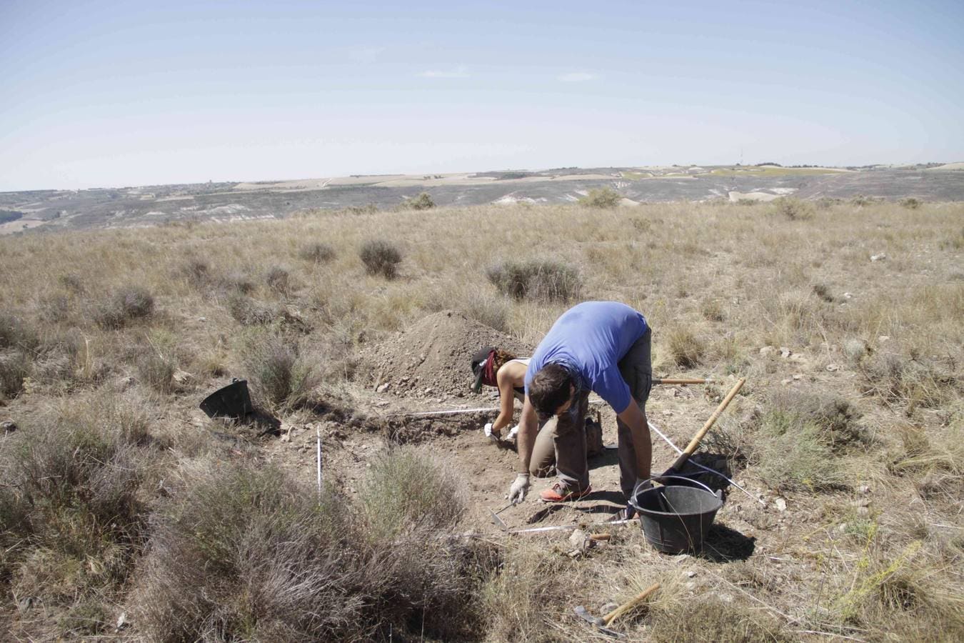 Arqueólogos de la Universidad de Burgos hallan el asentamiento fortificado de la Edad del Cobre