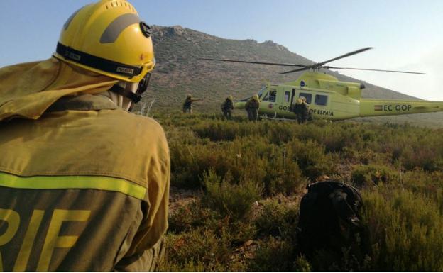 Incendio en el municipio de Encinedo. 