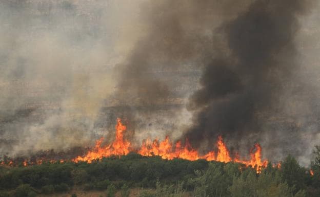 Incendio de La Cabrera, también en León